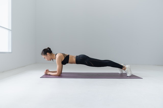 plank for lower back exercises at home