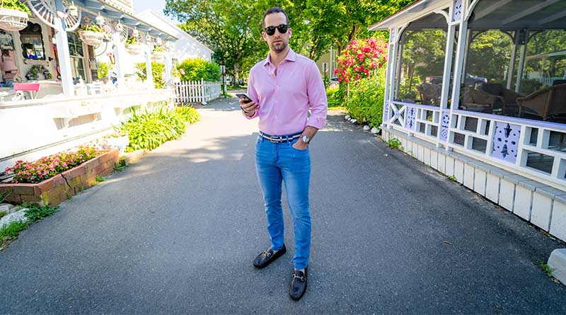 how to dress up jeans men's