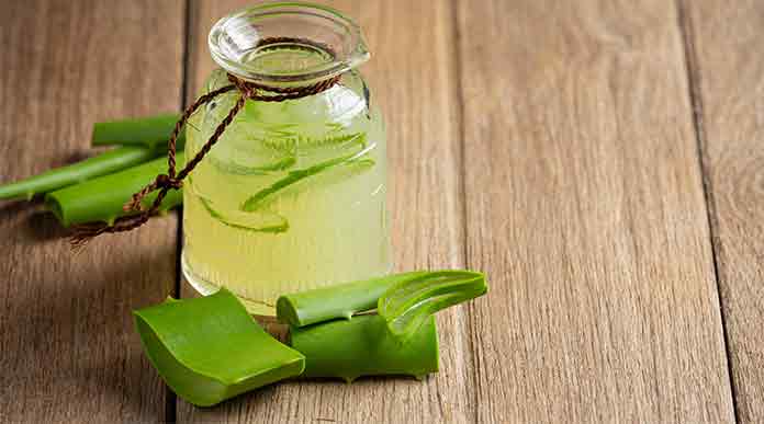 Aloe vera homemade scrub for glowing skin