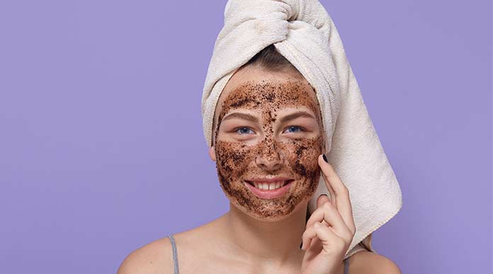 coffee homemade scrub for glowing skin