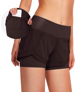 Soothfeel 2-in-1 Women Running Shorts