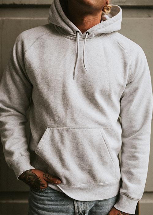 Hoodie with discount shirt over it