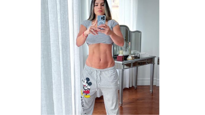 working out in sweatpants